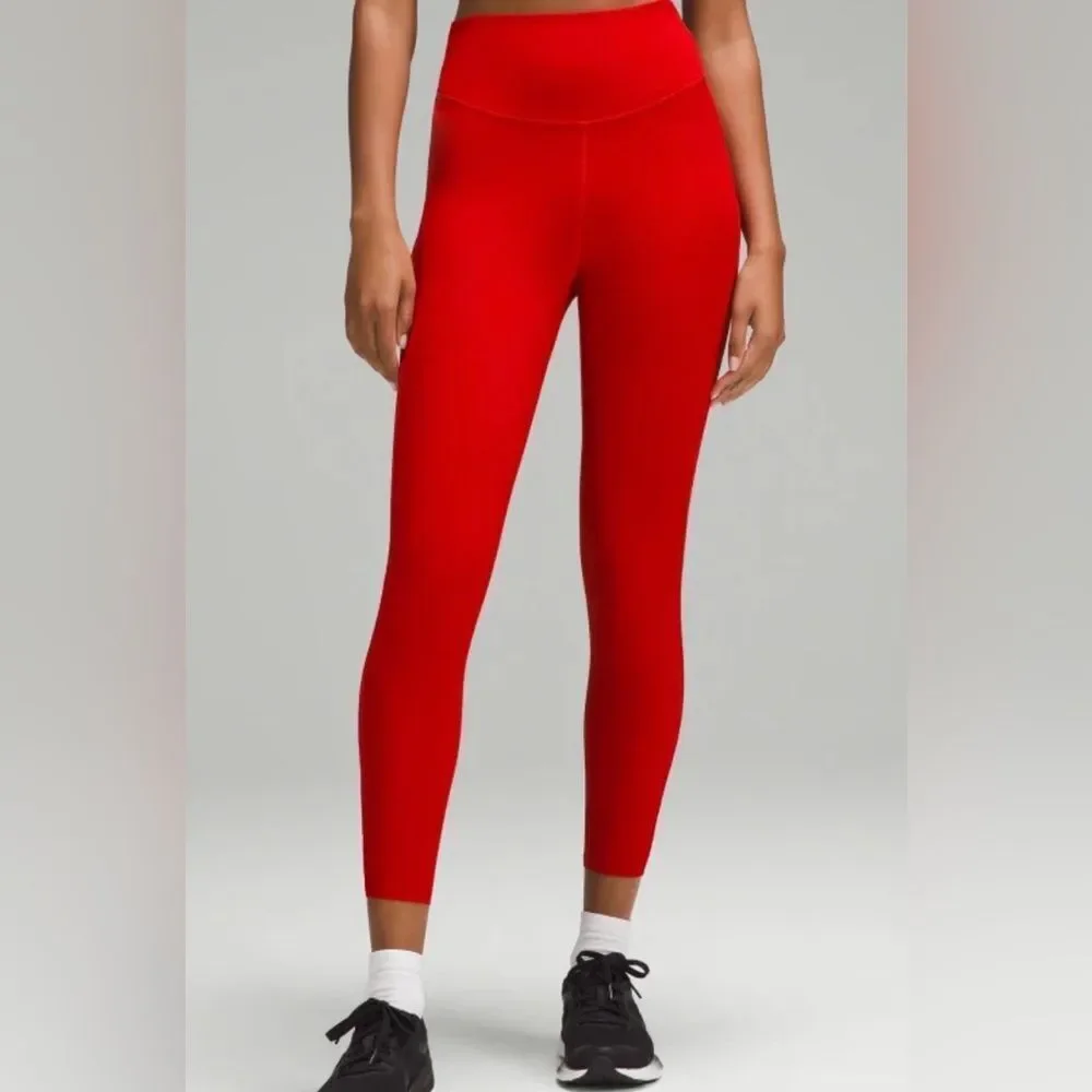 NWOT Lululemon Women’s Plus Base Pace High Rise Red 25” Leggings - Size 20